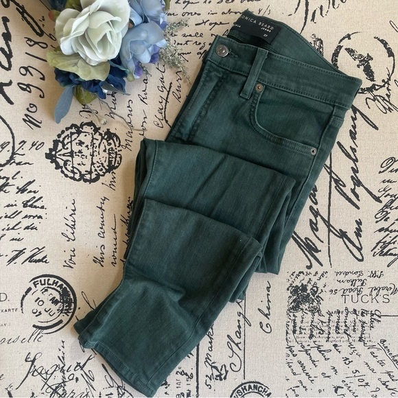 Veronica Beard Debbie High-Rise Skinny Jeans in Evergreen, Size 27 - Picture 8 of 13